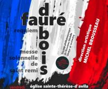 Affiche du concert Fauré Dubois